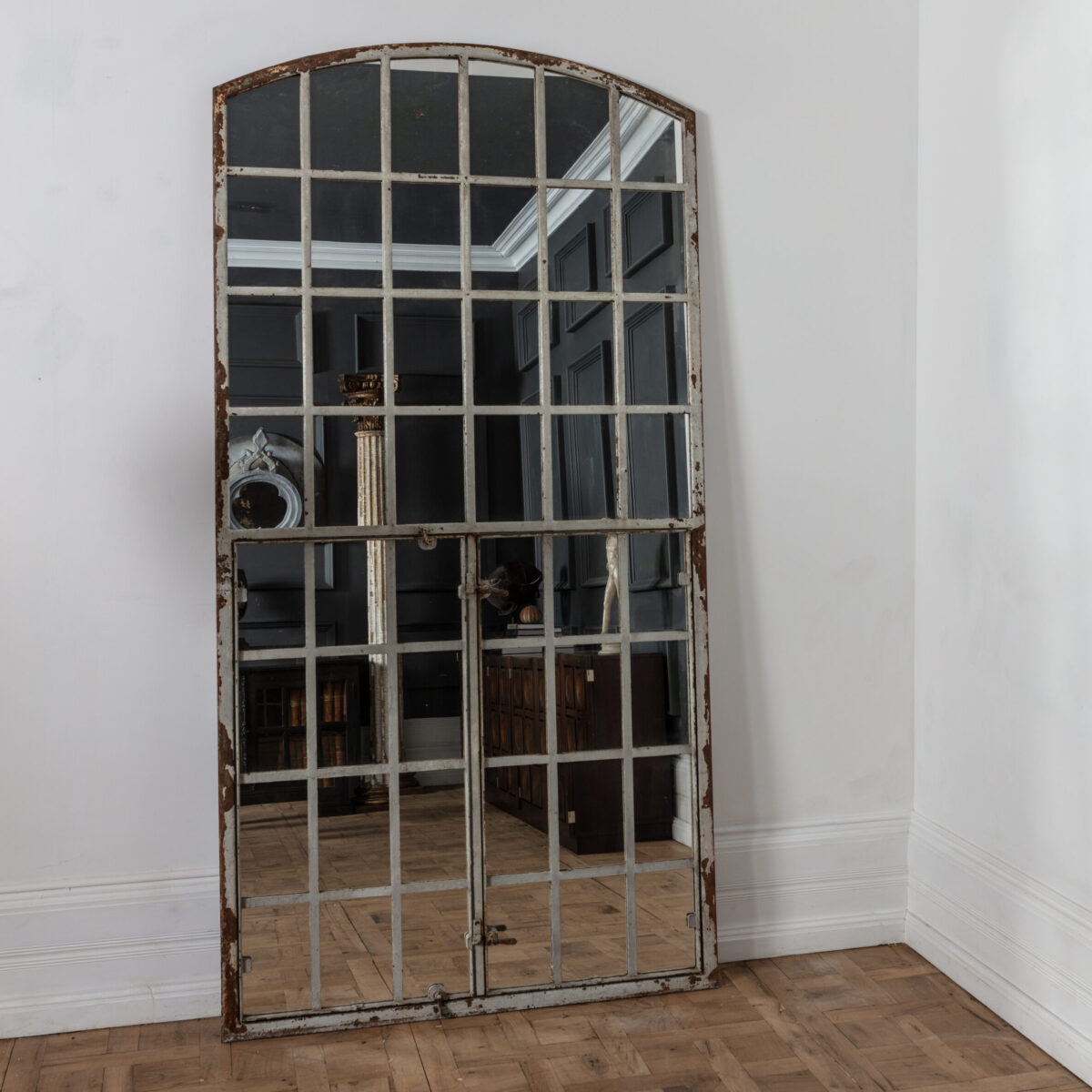 Antique Belgian Factory Window Mirror - H250cm