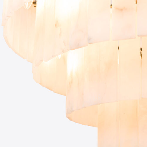 Mosman tiered alabaster chandelier