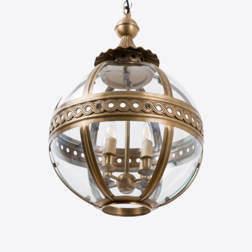 Blake globe lantern in brass