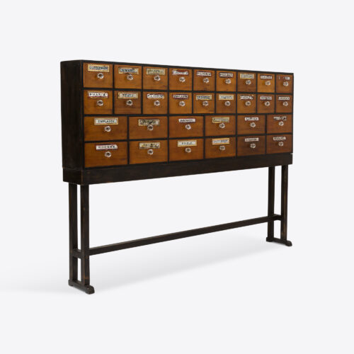 antique chemist apothecary drawers