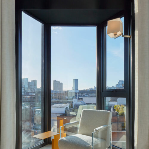 Seattle chair by Pure White Lines at the One Hundred Shoreditch hotel London