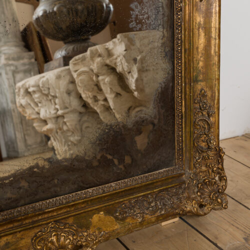 antique French gilt mirror