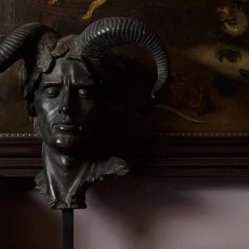 Damien-horned-male-bust-lifestyle-sculpture-desktop