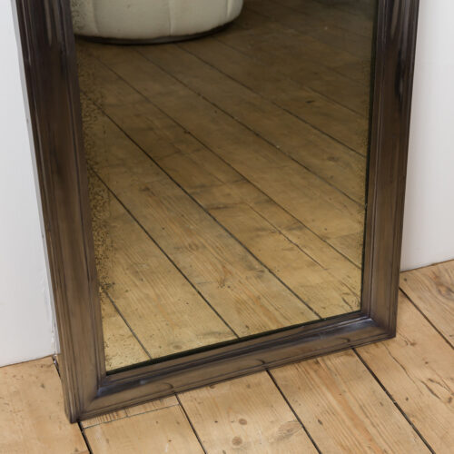 aged glass rectangular mirror
