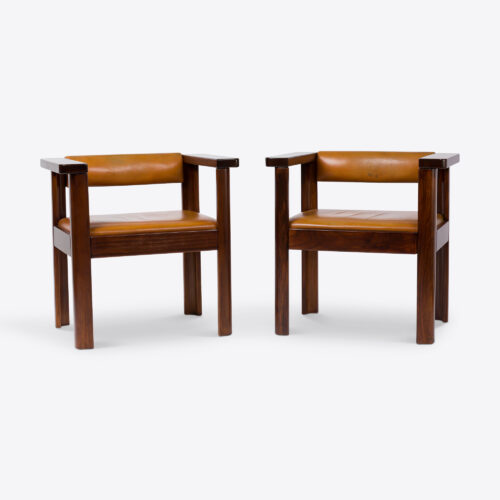 Pair vintage Italian chairs