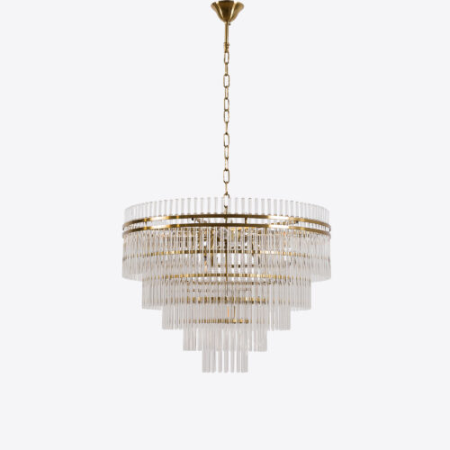 Waldorf medium chandelier Art Deco style lighting