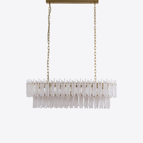 tiered rectangular dining room chandelier