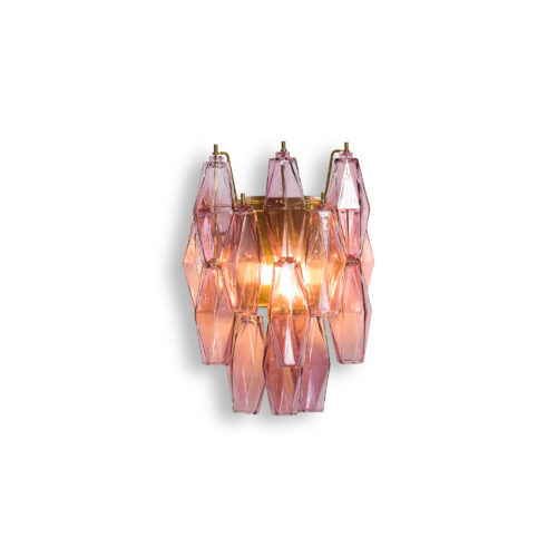 vintage style wall light with coloured glass