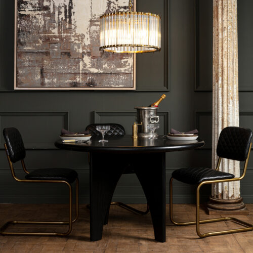 dining chandelier small large round black dining table