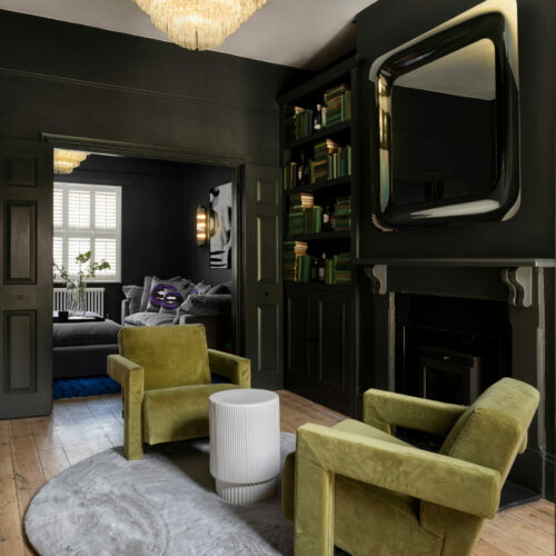 Jimmy Martin interior design London - Green McQueen chair in velvet