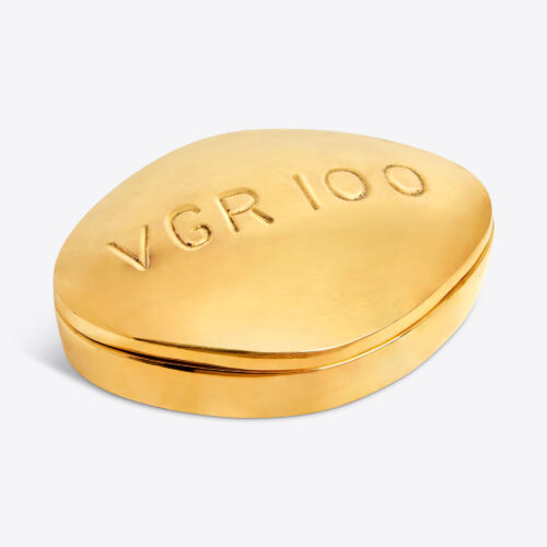 Jonathan Adler Brass Viagra Pill Box
