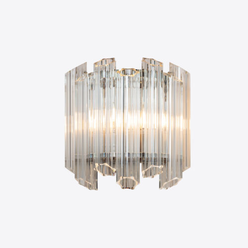 clear Palermo wall light 70's style vintage sconce