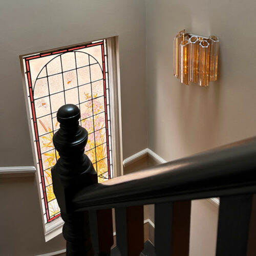 Harriets Studio Muswell Hill interior design studio - amber Palermo wall light