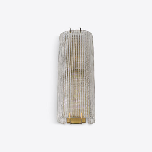 large Murano style waffle glass wall light inspired by a mid-century original