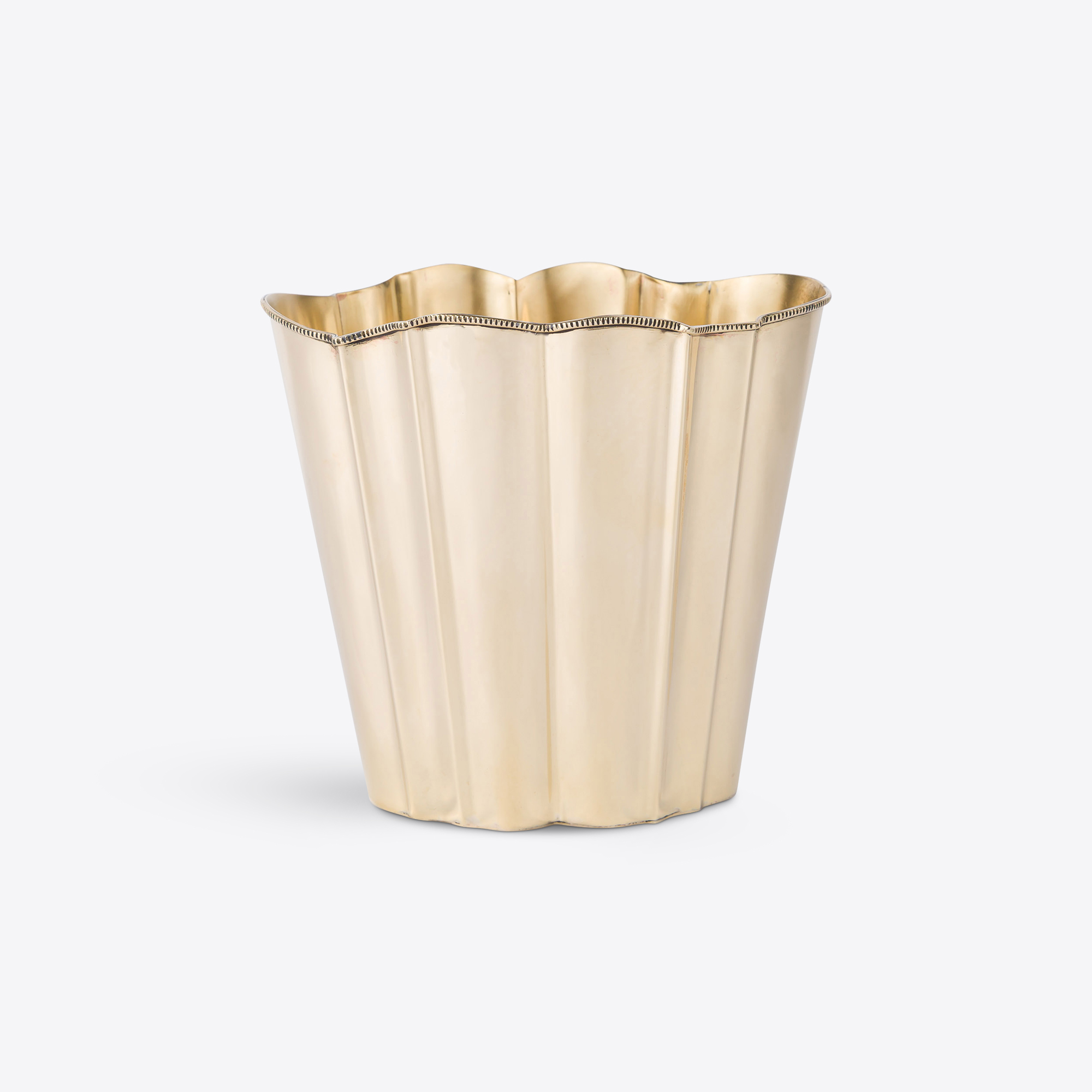 brass wine cooler - Ribbon Champagne ice bucket