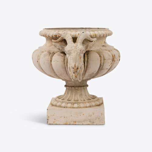 19th century antique-garden urn goat