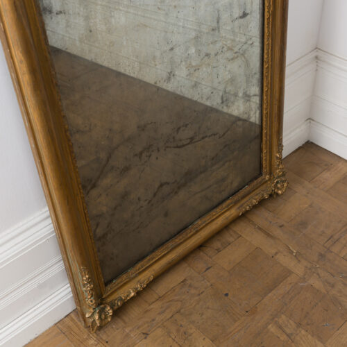Antique French gilt framed antique French mirror