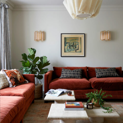 Fiona Duke interiors - Edwardian renovation project with vintage inspired wall lights by Pure White Lines