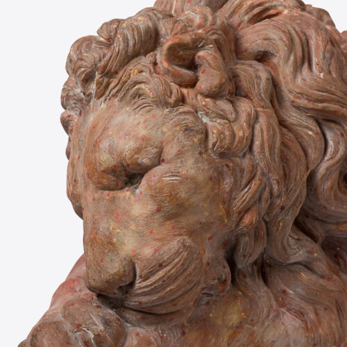 antique lion statues