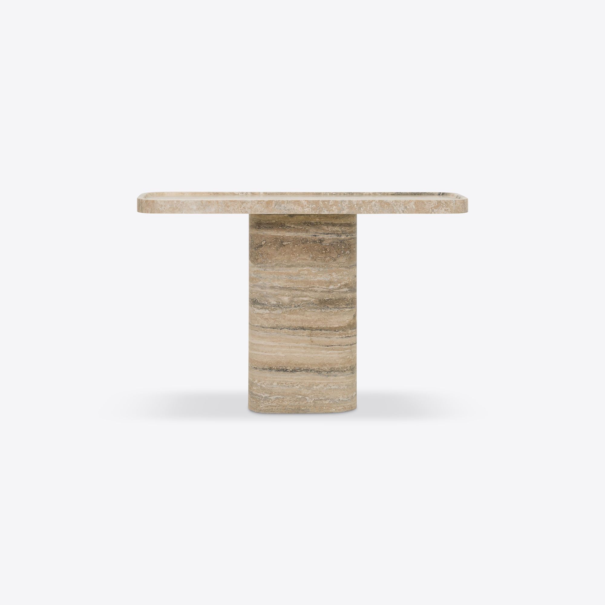 Argent travertine console table